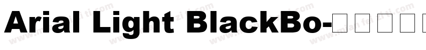 Arial Light BlackBo字体转换